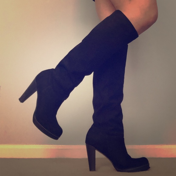 cole haan nike air knee high boots